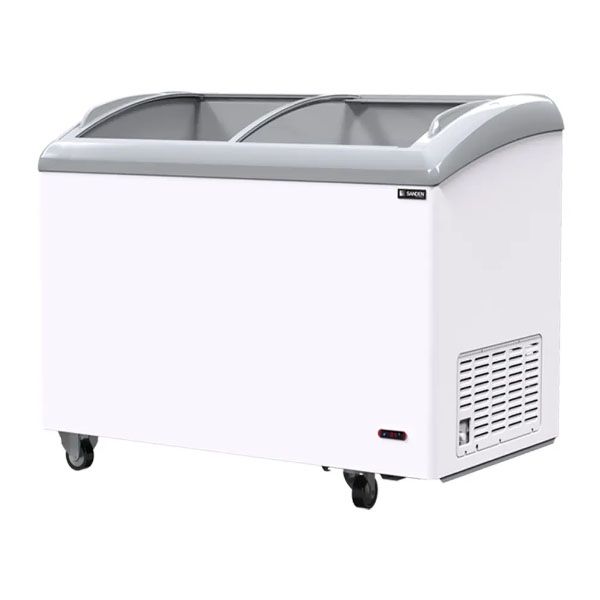 Sanden Intercool Chest Freezer SNC-0353 | Curved Glass Top